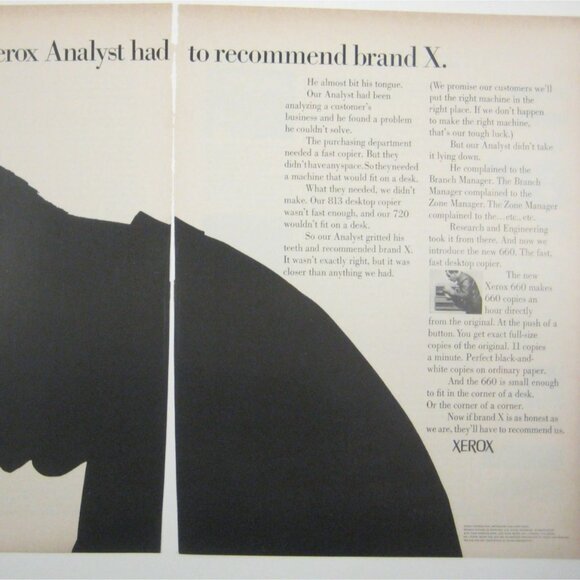 Vintage 1967 Xerox 660 Copier Advertisement Print 2 Page READ - Picture 2 of 2